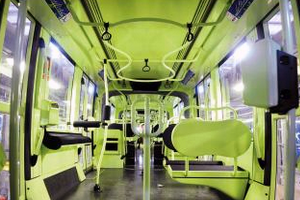 Photo de l'int&eacute;rieur des rames 401