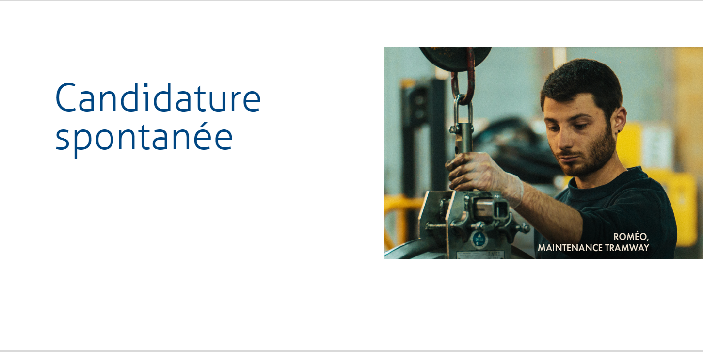 Candidature spontann&eacute;e TaM